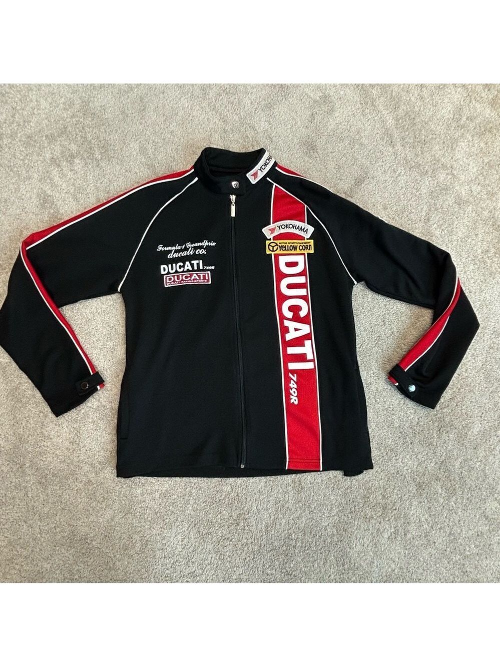 Ducati Formula Grandprix Yokohama Vintage Men’s racing track jacket full zip S
